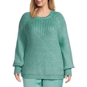 Worthington Plus Women’s Crew Neck Long Sleeve Pullover Sweater